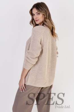 Sweter Kardigan Model SWE120 Beige - MKM