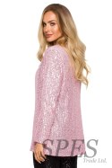 Marynarka Model MOE724 Powder Pink - Moe