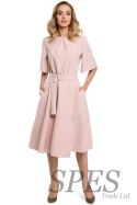 Sukienka Model MOE396 Powder Pink - Moe