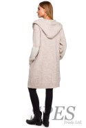 Sweter Kardigan Model MOE474 Beige - Moe