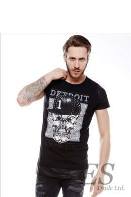 Tshirt Męski Model 17168 Black - YourNewStyle