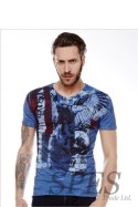 Tshirt Męski Model 17172 Blue - YourNewStyle