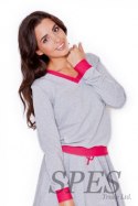 Bluza Damska Model K276 Grey/Pink - Katrus