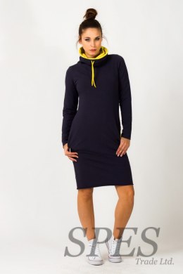 Sukienka model Kaja Navy/Yellow - Tessita