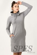 Sukienka Model Kaja 10 Light Grey/Dark Grey - Tessita