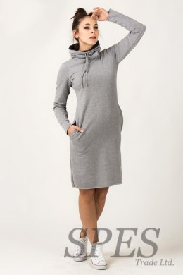 Sukienka Model Kaja 10 Light Grey/Dark Grey - Tessita