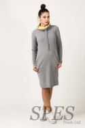 Sukienka Model Kaja 8 Light Grey/Yellow - Tessita