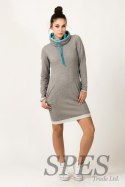 Sukienka model Kaja Light Gray/Blue - Tessita