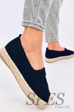 Ażurowe espadryle baleriny DAGONEI BLACK - Inello