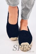 Ażurowe espadryle baleriny DAGONEI BLACK - Inello