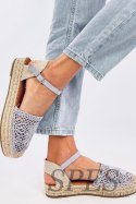 Sandałki ażurowe espadryle PREMAT PURPLE - Inello