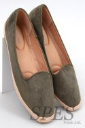 Baleriny espadryle damskie BALLOT OLIVE - Inello