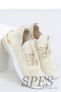 BUTY SPORTOWE SKARPETKOWE BEŻOWE G-363 BEIGE - Inello