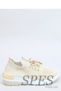 BUTY SPORTOWE SKARPETKOWE BEŻOWE G-363 BEIGE - Inello