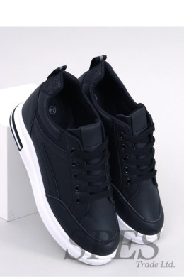 Sneakersy na koturnie CHEEVE BLACK - Inello