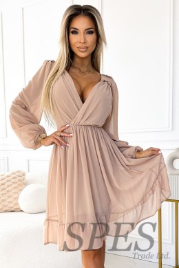 Sukienka Model Mila 538-1 Beige - Numoco