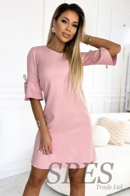 Sukienka Model Neva 217-9 Powder Pink Brokat - Numoco