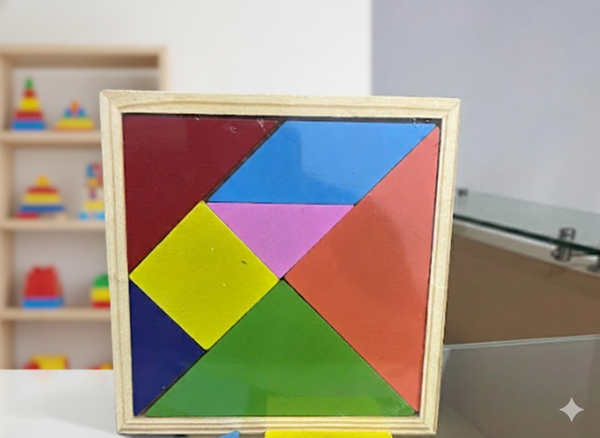 Tangram de Madera – “Piensa, crea y organiza tu mundo”